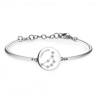 BROSWAY CHAKRA BRACCIALE ACCIAIO SEMIRIGIDO CON SEGNO ZODIACALE