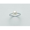 MILUNA ANELLO IN ORO BIANCO CON PERLA