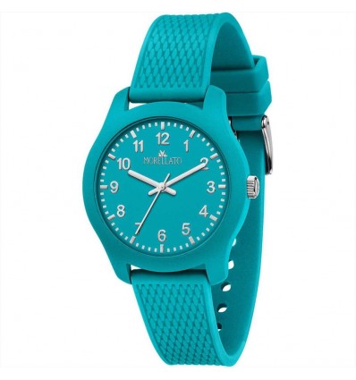 MORELLATO SOFT OROLOGIO GOMMA AZZURRO SFONDO AZZURRO