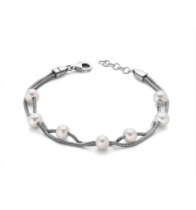 MILUNA MISS ITALIA BRACCIALE IN ARGENTO 925 E PERLE