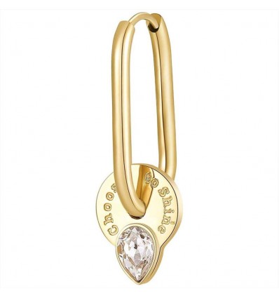 BROSWAY CHAKRA MONORECCHINO ACCIAIO DORATO
