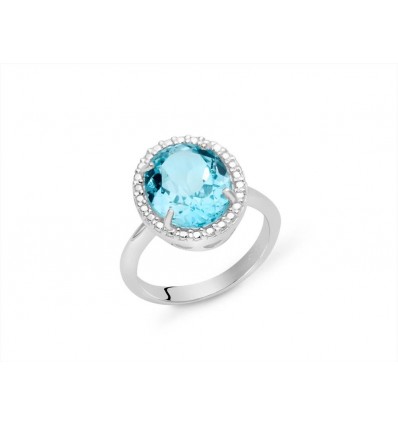 MILUNA GEMMA DEL CIELO ANELLO ARGENTO 