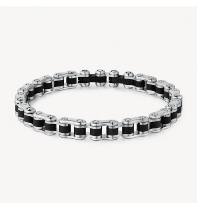 BROSWAY BACKLINER BRACCIALE UOMO IN ACCIAIO