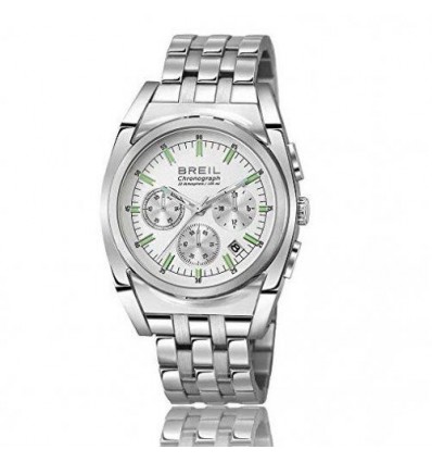 BREIL ATMOSPHERE CRONO SFONDO SILVER CINTURINO ACCIAIO