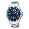 CASIO OROLOGIO SOLO TEMPO SFONDO BLU BRACCIALATO ACCIAIO 200MT CORONA A VITE