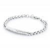 DRAGSTER BRACCIALE CON CATENA TARGA TUBOLARE SATINATO E LUCIDO