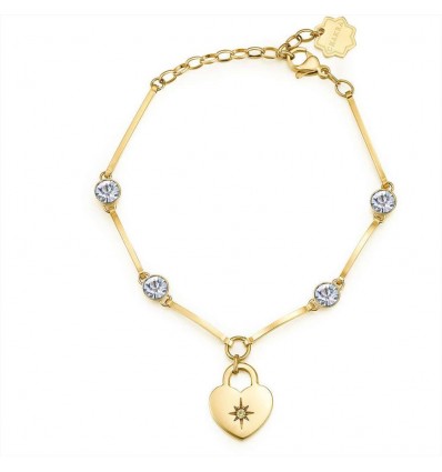 BROSWAY CHAKRA BRACCIALE IN ACCIAIO DORATO