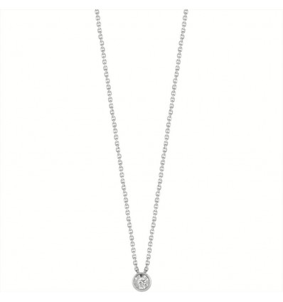 BLISS RUGIADA GIROCOLLO ORO BIANCO E DIAMANTE