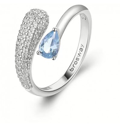 BROSWAY FANCY ANELLO ARGENTO CON PIETRE