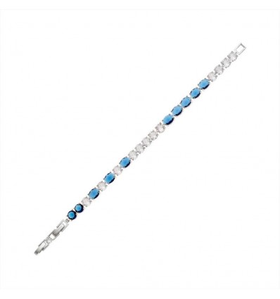 OTTAVIANI BRACCIALE CON ZIRCONIA CUBICA BIANCO E BLU