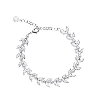 OTTAVIANI BRACCIALE CON ZIRCONIA CUBICA E PERLE