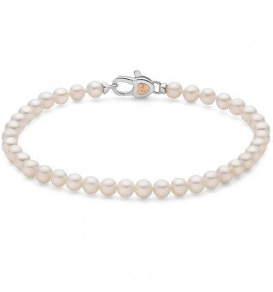 MILUNA PERLA REGINA BRACCIALE ARGENTO IN PERLE