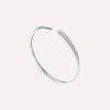 STROILI SILVER SHINE BRACCIALE RIGIDO IN ARGENTO RODIATO