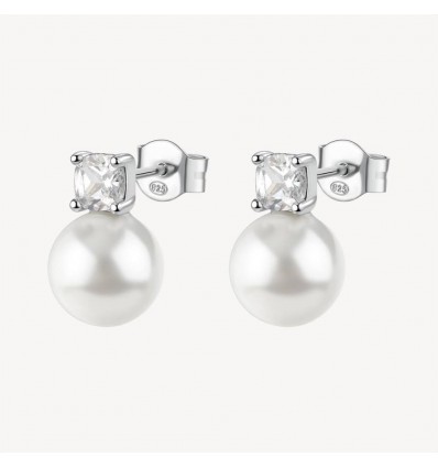 BROSWAY FANCY ORECCHINI ARGENTO CON PERLE