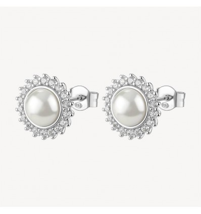 BROSWAY FANCY ORECCHINI ARGENTO CON PERLE