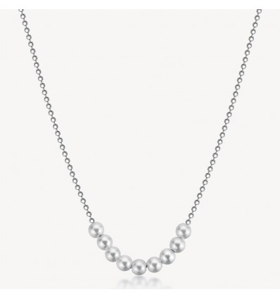 BROSWAY FANCY GIROCOLLO ARGENTO CON PERLE
