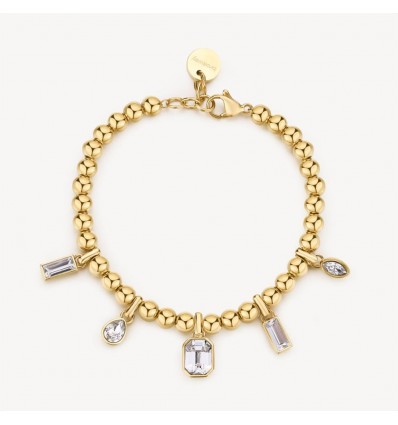 BROSWAY SYMPHONIA BRACCIALE MORBIDO IN ACCIAIO DORATO