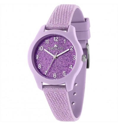 MORELLATO SOFT OROLOGIO GOMMA LILLA SFONDO LILLA