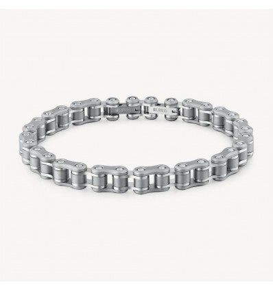 BROSWAY BACKLINER BRACCIALE UOMO IN ACCIAIO