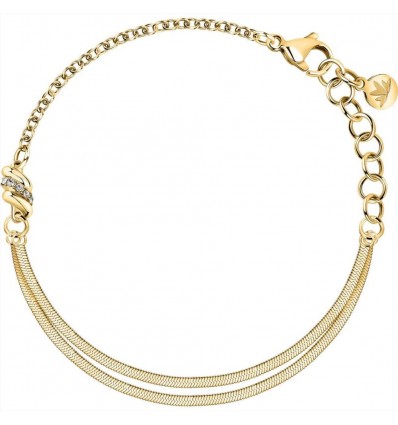 MORELLATO TORCHON BRACCIALE MORBIDO IN ACCIAIO DORATO