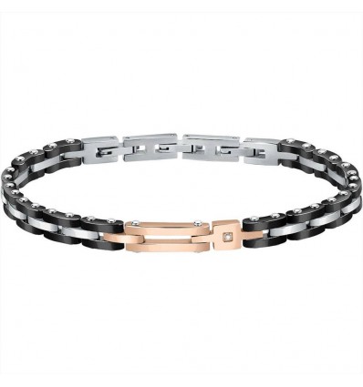 MORELLATO DIAMONDS BRACCIALE UOMO IN ACCIAIO